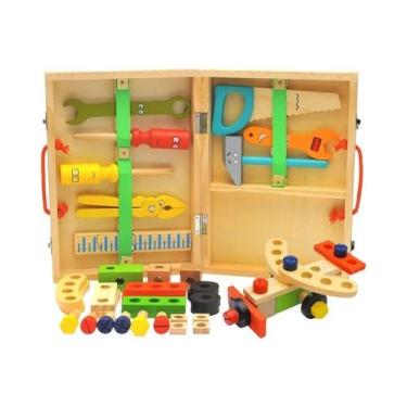 Imagem de Brinquedo Educativo Montessori Para Crianças, Caixa De Ferramentas De 