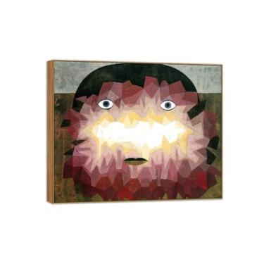 Imagem de Victor Brauner Famosa Arte de Parede Impressão em Tela Pintura Pronta para Pendurar - Horizonte Interior em Moldura de Madeira para Decoração de Sala de Estar 50 x 60 cm 20 x 24 pol