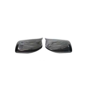 Imagem de Compatível com bmw série 5 e60 e61 e63 e64 2004-2008 520i 525i 528i 528xi 530i tampa do espelho retrovisor de fibra de carbono/preto(Carbon One Pair)