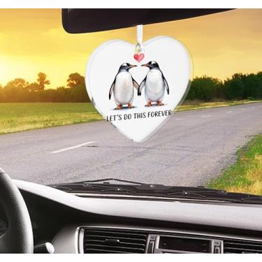 Imagem de Enfeites de Natal para pendurar em coração, enfeites de árvore de Natal feitos à mão, decoração de carro e casa - Presente de Natal, decoração de artesanato em acrílico, ideias de troca de presentes