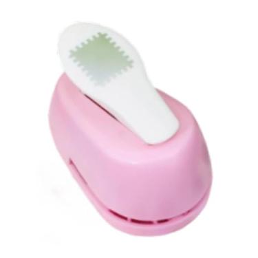 Imagem de Baoblaze Furador de papel em formato de carimbo infantil, alavanca de ação, multiuso, leve para atividades escolares, fácil de apertar, 3,2 x 2 x 2,1 polegadas, Rosa