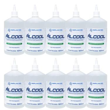 Imagem de Kit 10 Álcool Isopropilico 500ml - 99,8% PCI Limpeza Eletrônica, Placa