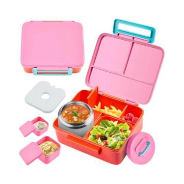 Imagem de Lancheira Térmica Infantil 8oz Com Compartimento Para Sopa E Molho, À 