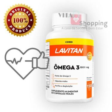 Imagem de Ômega 3 1000mg Lavitan - 120 Cápsulas moles Original