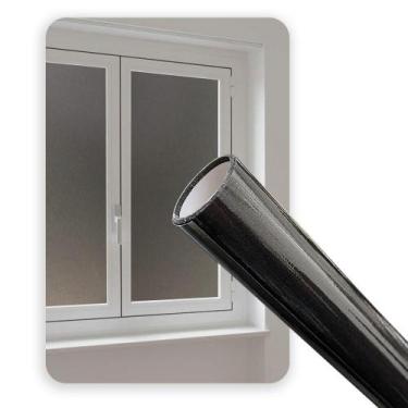 Imagem de Pelicula Adesivo Eletrostatica Vidro Jateado Preto Fumê - Open Star, J