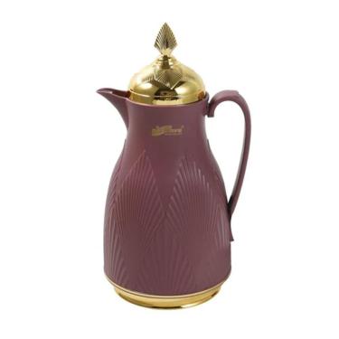 Imagem de Garrafa Térmica Café Chá 1 Litro Roxa árabe A Vácuo Daydays Luxo