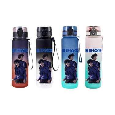 Imagem de Copo De Água Blue Lock Anime 650ML, Garrafa Esportiva Com Tampa Flip-t