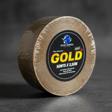 Imagem de Fita Prótese Capilar 50 Mts X 2,54cm Dupla Face, Peruca - Gold