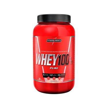 Imagem de Whey Protein Concentrado Integralmédica 100% Pure - 907g Morango Natur