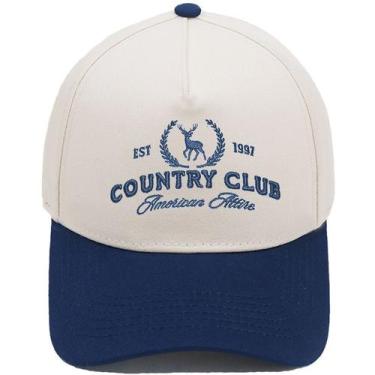 Imagem de Boné de beisebol, chapéu liso de algodão com bordado Country Club - Yi