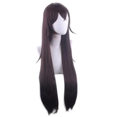 Imagem de Peruca de cosplay Genshin Impacts Amber Synthetic Hair 80cm - yiweisai