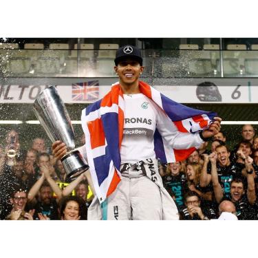 Imagem de Imagem de arte de parede de pôster Lewis Hamilton Anime 30x42cm