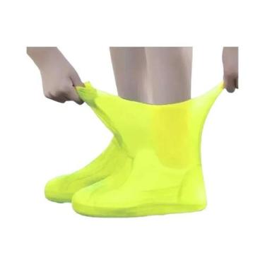 Imagem de Capas De Borracha De Silicone Impermeáveis Para Botas De Chuva (2 Peça