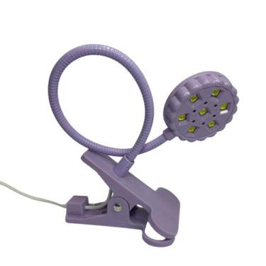 Imagem de Luminária Garra LED 6W Lilás 7 LEDs Unhas Gel - Helen Color