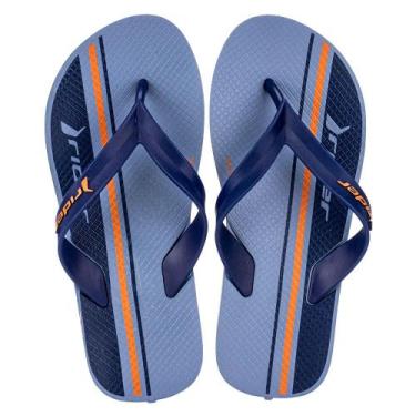 Imagem de Chinelo infantil feel urban rider - 12342, Azul, Laranja, 30