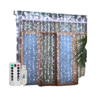 Imagem de Cortina De Luzes LED USB De 3/6M Com 8 Modos Para Decoração De Festas,