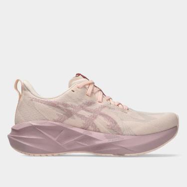 Imagem de Tênis Asics Novablast 5 Feminino, Rosa, Bege, 37
