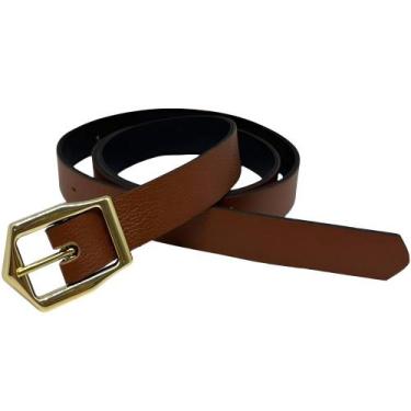 Imagem de Cinto Feminino Causal Presente Barato Promoção  - RIJEERO, Marrom, P
