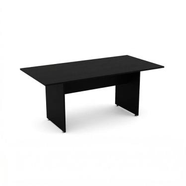 Imagem de Mesa de Reunião Retangular 180x90cm Studio Preto Preto