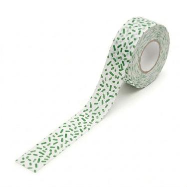 Imagem de Fita para Rotuladora Pantum PP-110 Branco Granulado Verde- 15mm x 9m