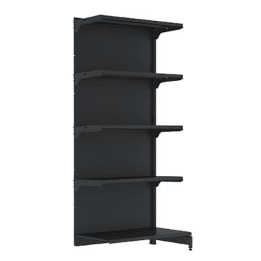 Imagem de Gondola Fit 40 Continuação Parede 202X90x30 C5 Preto - Amapa