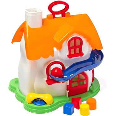 Imagem de Casa de Atividades Play Time para Coordenação Motora e Distinção de Som, Cores e Formas Cotiplás