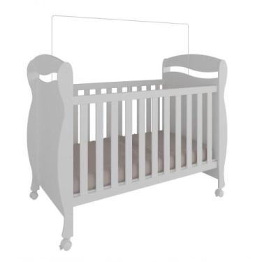 Imagem de Berço Americano Junior New - Moveis Peroba Branco Brilho - MÓVEIS PERO