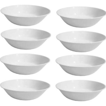 Imagem de Jogo 6 Tigelas Bowl Melamina Branca 950ml Saladeira - Best