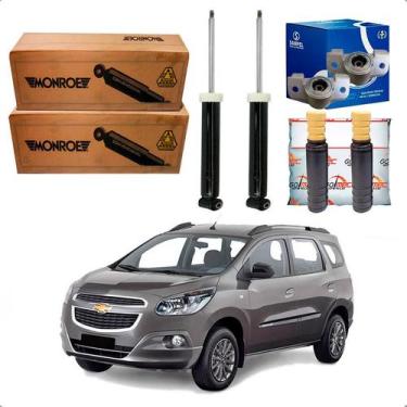 Imagem de Kit Amortecedor Traseiro Batente Coxim Spin 1.8 2012 A 2016 - Monroe