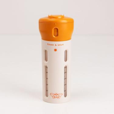 Imagem de Organizador de Cosméticos Livre e Leve para Viagens e Uso Diário com Dispenser e 4 Frascos Off White Imaginarium