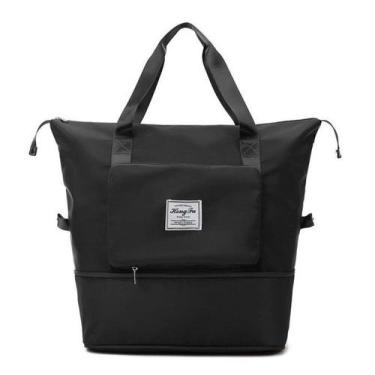 Imagem de Bolsa de Viagem Dobrável Multifuncional - Confraria, Preto