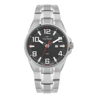 Imagem de Relógio Technos Masculino Skymaster Prata 2115tww1c Bisel Cinza