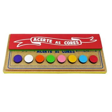 Imagem de Acerte as Cores Brinquedo Educativo em MDF - TRALALA