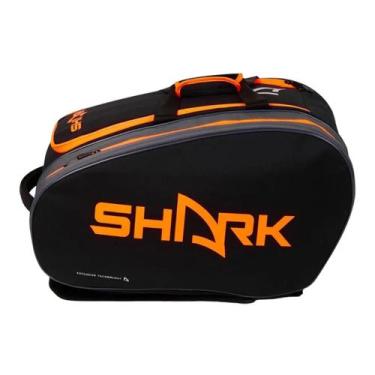 Imagem de Raqueteira Shark Beach Tennis BT Preta e Cinza, Preto, Laranja