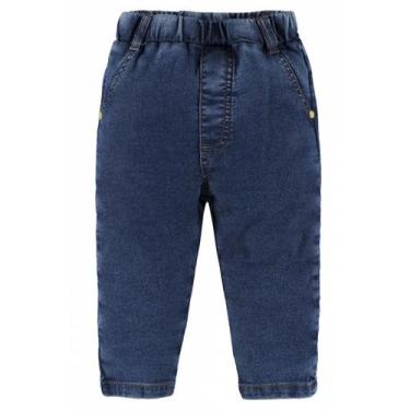 Imagem de Calça em Jeans Masculina Infantil  Up Baby, Azul escuro, 2
