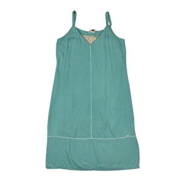 Imagem de Vestido Longuete Midi Verde Ciano Medi Plus - Tamanho Plus Size, Trade