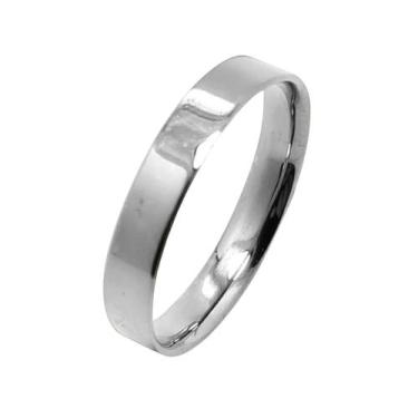 Imagem de Par de Aliança de Ouro 18k 750 Anatômica Reta 3,8mm  WG - Webgen, Ouro