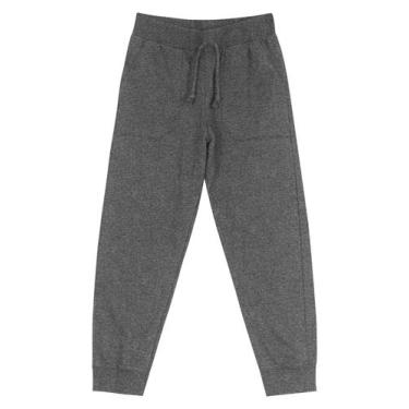 Imagem de Calça jogger infantil masculina rovitex kids, Mescla chumbo, TAM 6
