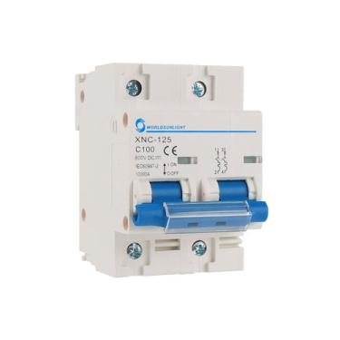 Imagem de Disjuntor Bipolar CC de 80A e 800Vdc para Energia Solar Fotovoltaica -