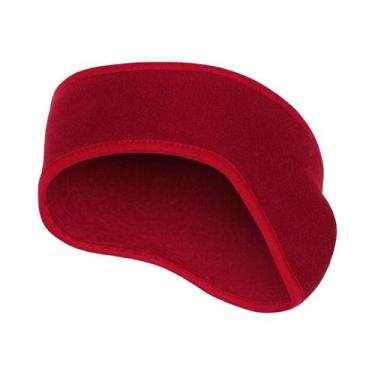 Imagem de Faixa De Cabeça Unissex De Lã Com Protetor De Orelha Para Corrida, Esq