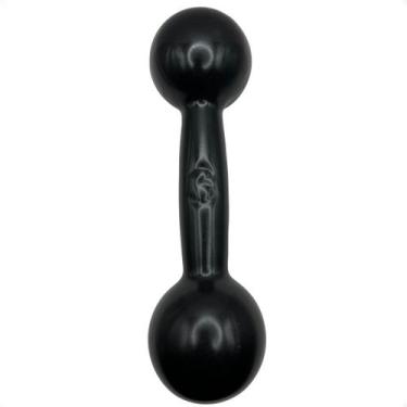 Imagem de Halter Emborrachado 3 Kg - Preto - 2M FITNESS