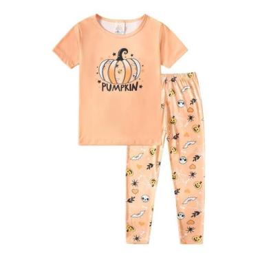 Imagem de Conjunto de pijama MyFav Halloween Girl de manga curta e calça comprid