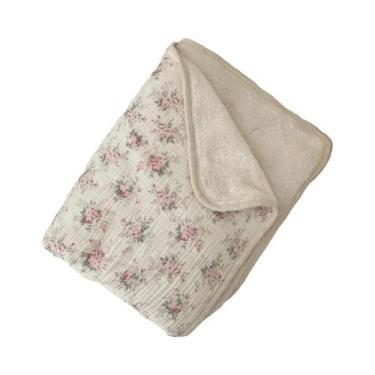 Imagem de Manta De Algodão Fleece Para Bebês, Cobertor De Veludo Para Carrinho, 