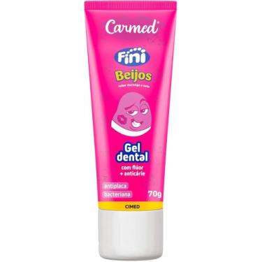 Imagem de Gel dental carmed c/fluor 70g sabor fini beijos