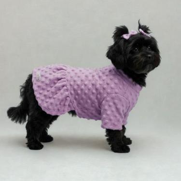 Imagem de Vestido Cachorro Pipoquinha Inverno Lilas Snob Dog, GG