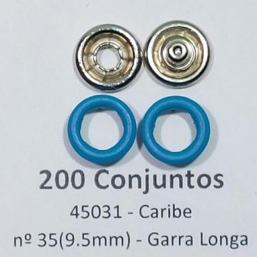 Imagem de Botões de Pressão Nº 35 Tic-Tac Colorido Latão Variadas Sortidos Carib