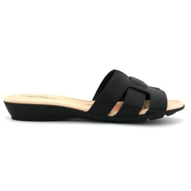 Imagem de Tamanco Modare Original Confortavel Anabela Feminino 264, 37, Preto