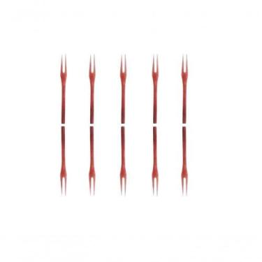Imagem de Kit 50 Peças Garfo Petisco Grande De Pau Madeira 22 Cm. - Qualidade Im