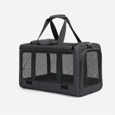 Imagem de Bolsa de Transporte Pet Esportiva - Com Bolso Dispenser e Cortina de P