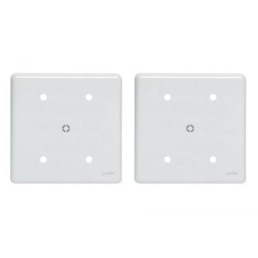 Imagem de Kit C/2 - Placa Perlex Branca 4X4 (Cega+Furo) 23Pl00/66
